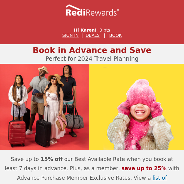 Red Roof, Members Get Up to 25% Off with Advance Purchase