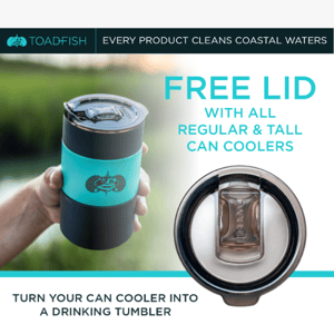 FREE Lid With Can Cooler! ☀️