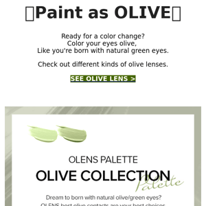 Olive Collection💚Color-Change Essential Picks