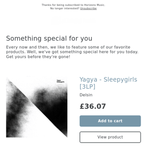 New! Yagya - Sleepygirls [3LP]