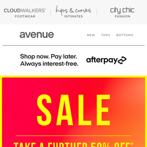 OMG!!! Take a Further 50% Off* All Sale Styles