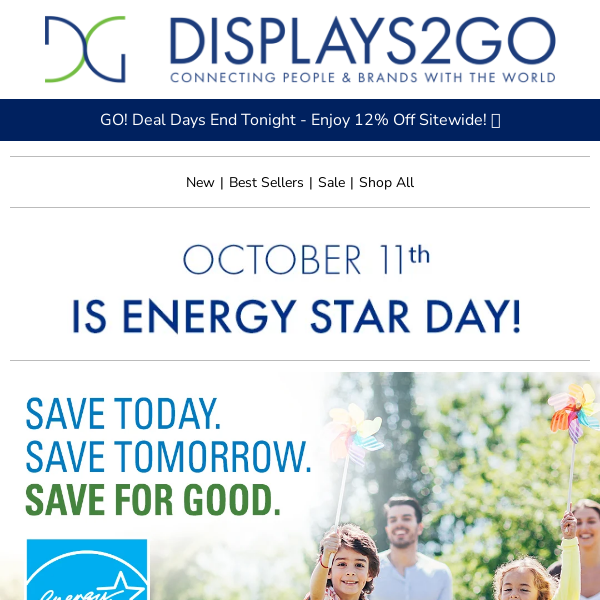 Displays2go Celebrates ENERGY STAR Day!