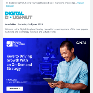 [Newsletter] Digital Marketing Webinars and Events: This Week's Top Picks