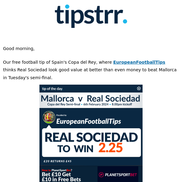 Free football tip from Spain's Copa del Rey semi-finals