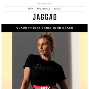 More early bird BLACK FRIDAY deals. $69 tee/shorts combo