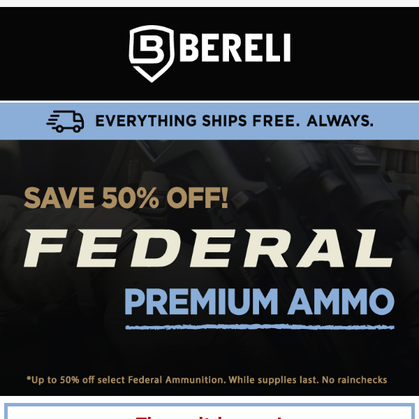 🔛 Huge Discounts This Way! FEDERAL Premium Ammo Sale 🏷️