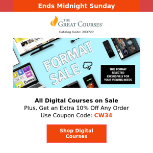 All Digital Courses on Sale + 10% Off