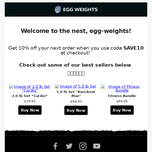 Welcome to the Egg Weights nest!