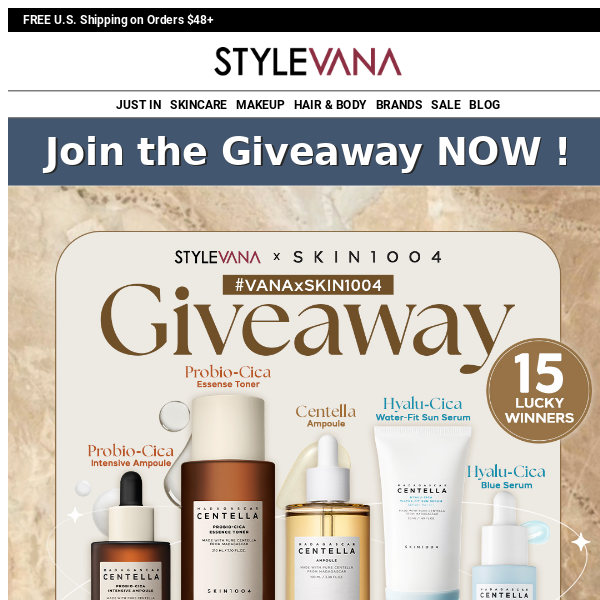 🥳 SKIN1004 X Stylevana GIVEAWAY TIME!