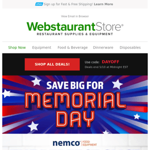 Memorial Day: Chill, Grill, & Save!