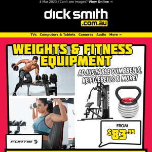 🏋️ Weights & Fitness Equipment from $83.99