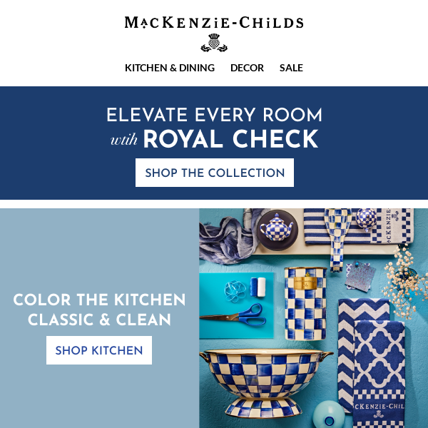 Elevate every room with Royal Check.