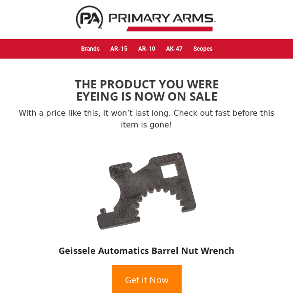 💲 Price drop! Geissele Automatics Barrel Nut Wrench is now on sale… 💲