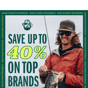 Up to 40% OFF on our top brands 🤩