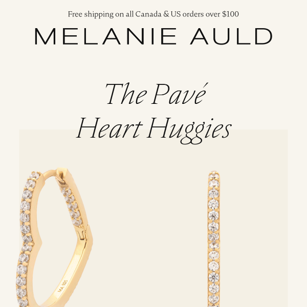 *PREVIEW* 2024-01-26 Product Feature: Pave Heart Huggies