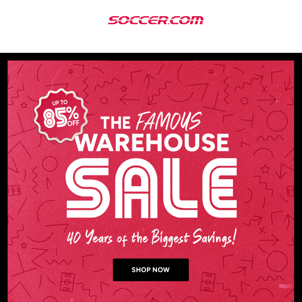 ⚽ SAVE Up to 85% Off for Top Deals