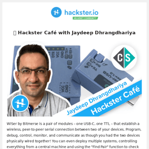 News from Hackster.io 🔘