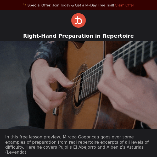Free Preview: Right-Hand Preparation in Repertoire ✌️