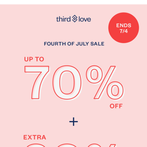 Ends soon! UP TO 70% OFF + extra 20% off $150+