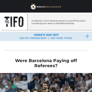 The Tifo Newsletter: More Barca Scandals, Shakira, & Ted Lasso Ice Cream | 3/3/23