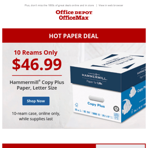 Hammermill® Paper at Just $46.99 - Get Yours Now!