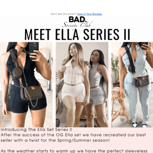 Meet The Ella Set Series II 👀