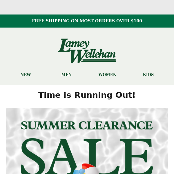 It's Clearance Time! Save on Shoes Now