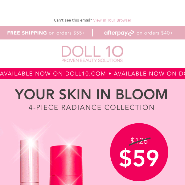 🌸YOUR SKIN IN BLOOM 4PC RADIANCE COLLECTION