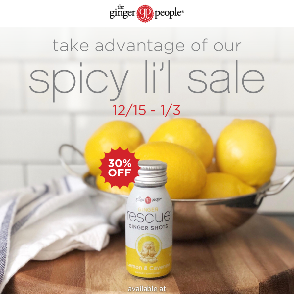 Spicy Sale: 30% Off Lemon & Cayenne Shots 🍋🌶️