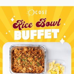 Spice Up Lunch with a Rice Bowl Buffet