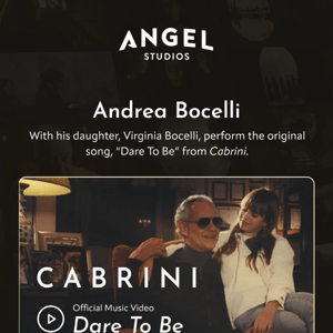 Cabrini Music Video Featuring Andrea Bocelli & Virginia Bocelli