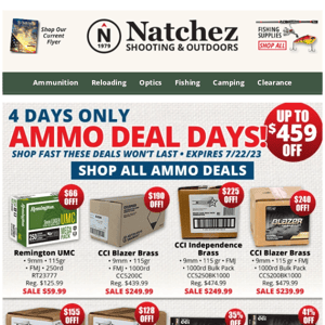 Up to $459 Off with Ammo Deal Days!