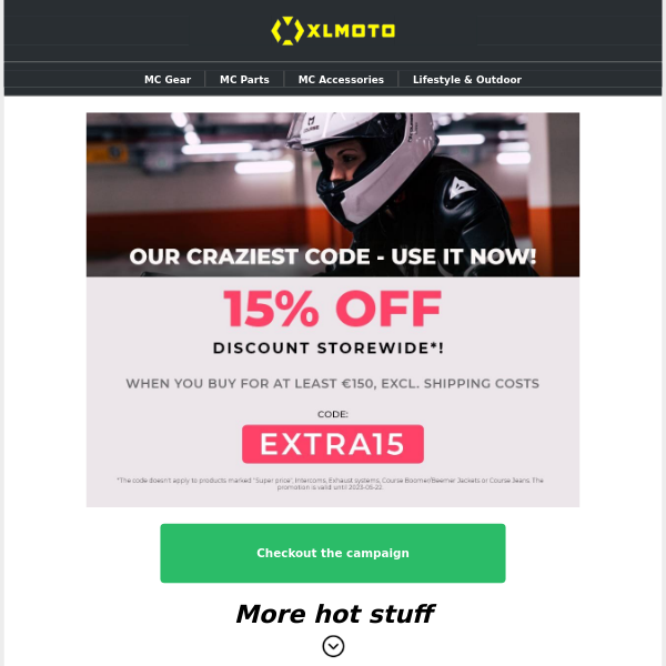 XLmoto - Latest Emails, Sales & Deals