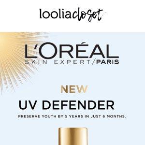 NEW Product Alert❗L'Oréal Paris NEW UV Defender has just Landed on Loolia Closet!!🔥Shop yours now, available for different skin types and protect your skin from sun damage and ageing!!☀️ 