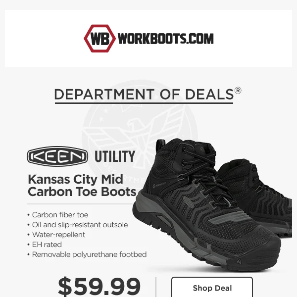 DOD: PRICE DROP ➡ $59.99 Keen Utility Boots! 
