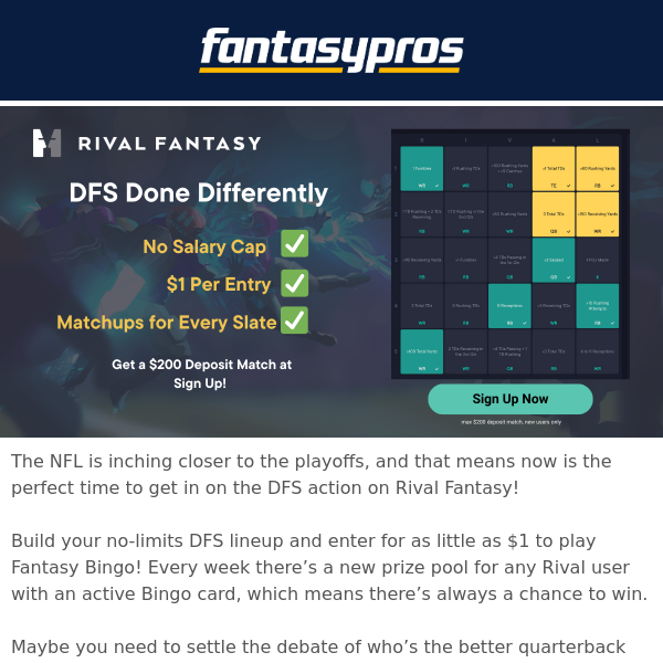 DFS is Done Differently on Rival Fantasy