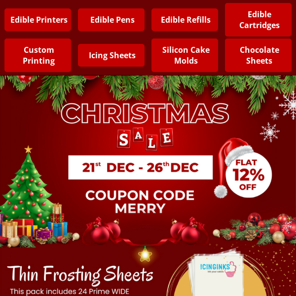 Icinginks Christmas Super SALE is ON!!!