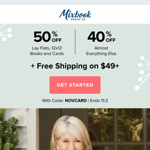 NEW! Martha Stewart x Mixbook Holiday Collection Is Here!