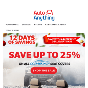 Protect Your Interior with 25% Off All Coverking Seat Covers 🛡️