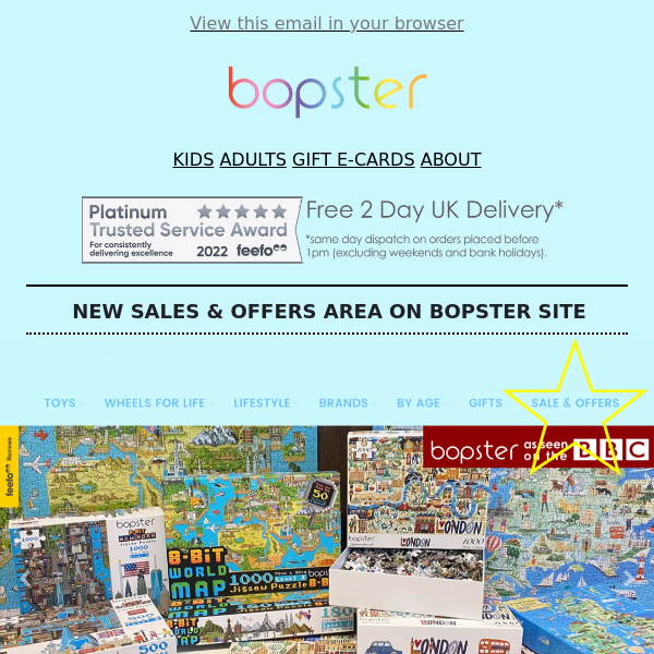 New sales & offers page on the bopster site!