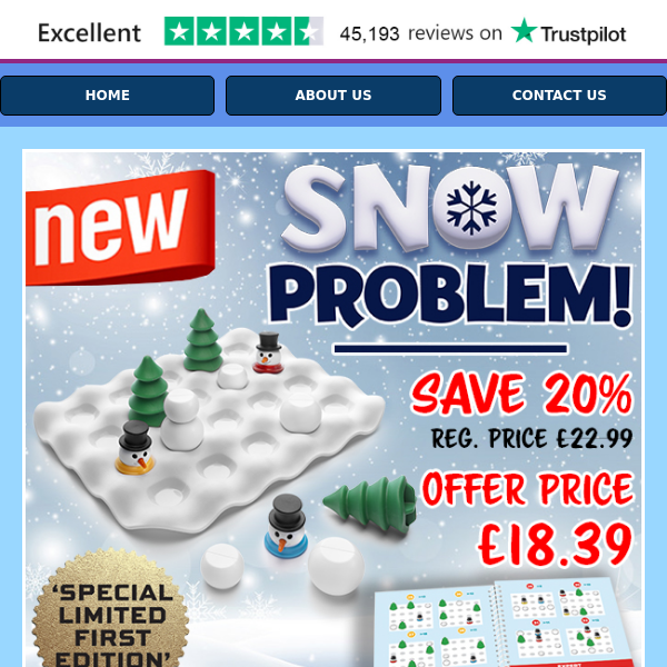 20% OFF! Problem Solving Snowmen!