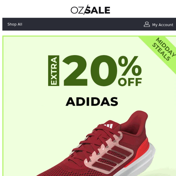 EXTRA 20% Off - Adidas Footwear, Last Ones Left!