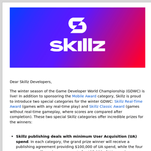Exciting New Skillz Categories for GDWC!