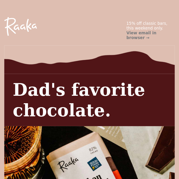 Father's Day Flash Sale because Dads like chocolate too.