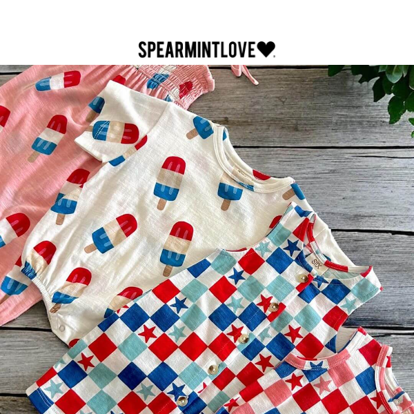 JUST DROPPED: Patriotic Checkerboard + Popsicle Prints!