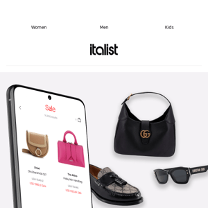 Fast browsing on the italist app—iOS & Android