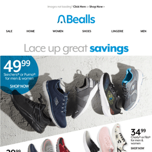 Lace up great savings!