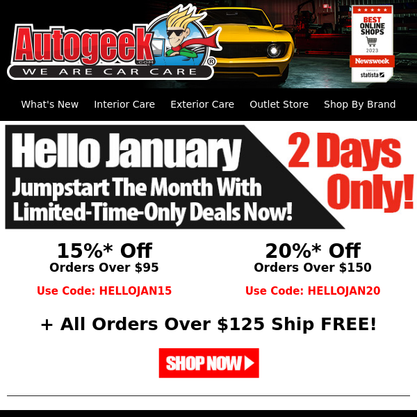 Hello January Savings Start NOW!