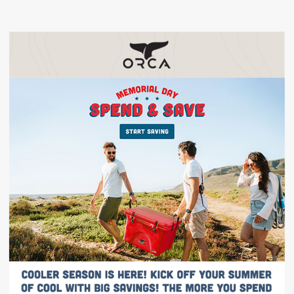 Cooler season is here! Spend & Save big at ORCA!