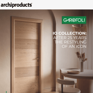 Solid wood doors with modern shapes: Garofoli renews the iconic IO collection